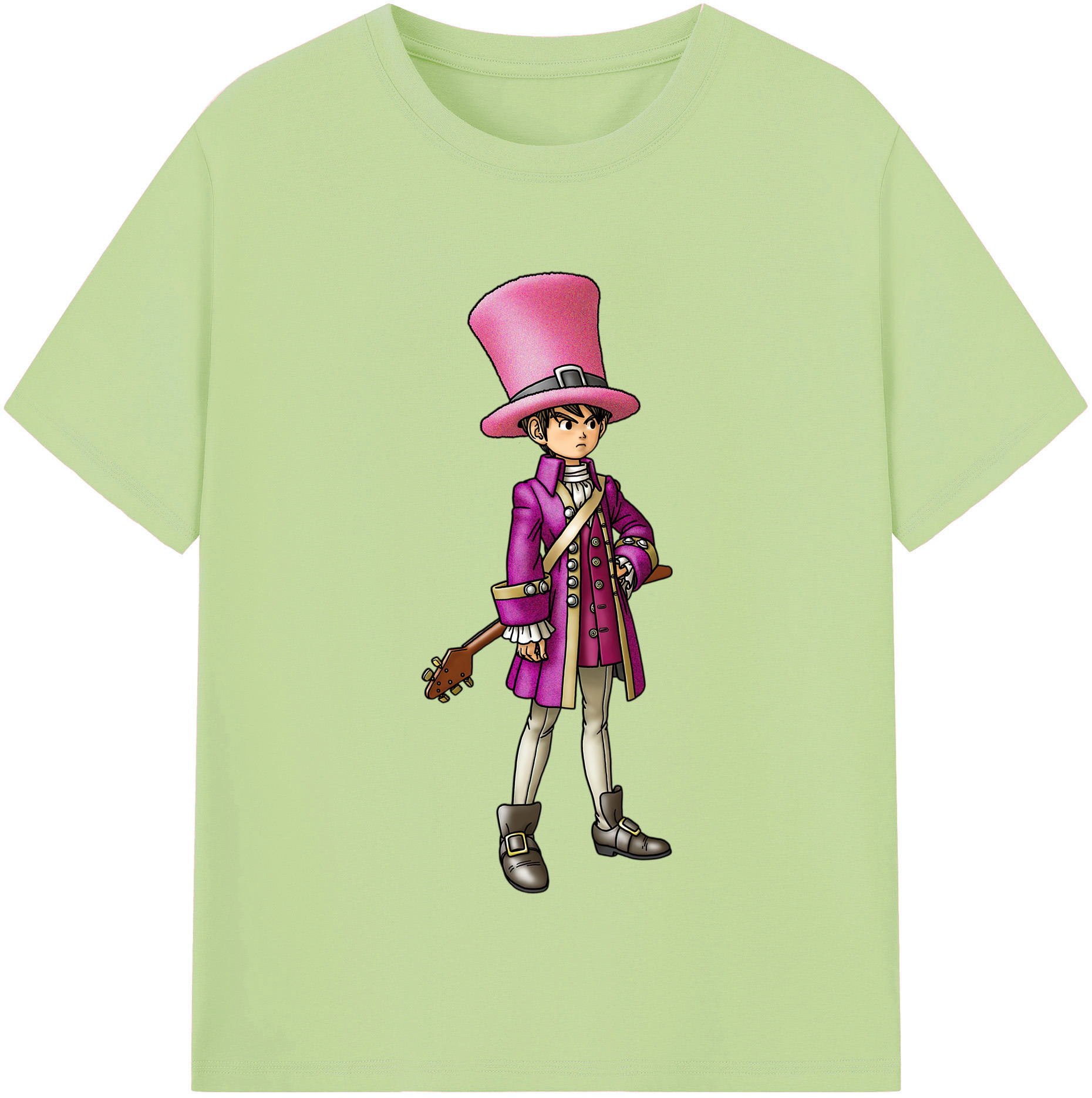 （画像用） ドラゴンクエスト Doragon Kuesuto Dragon Quest 綿100％半袖Tシャツ（フロントプリント）